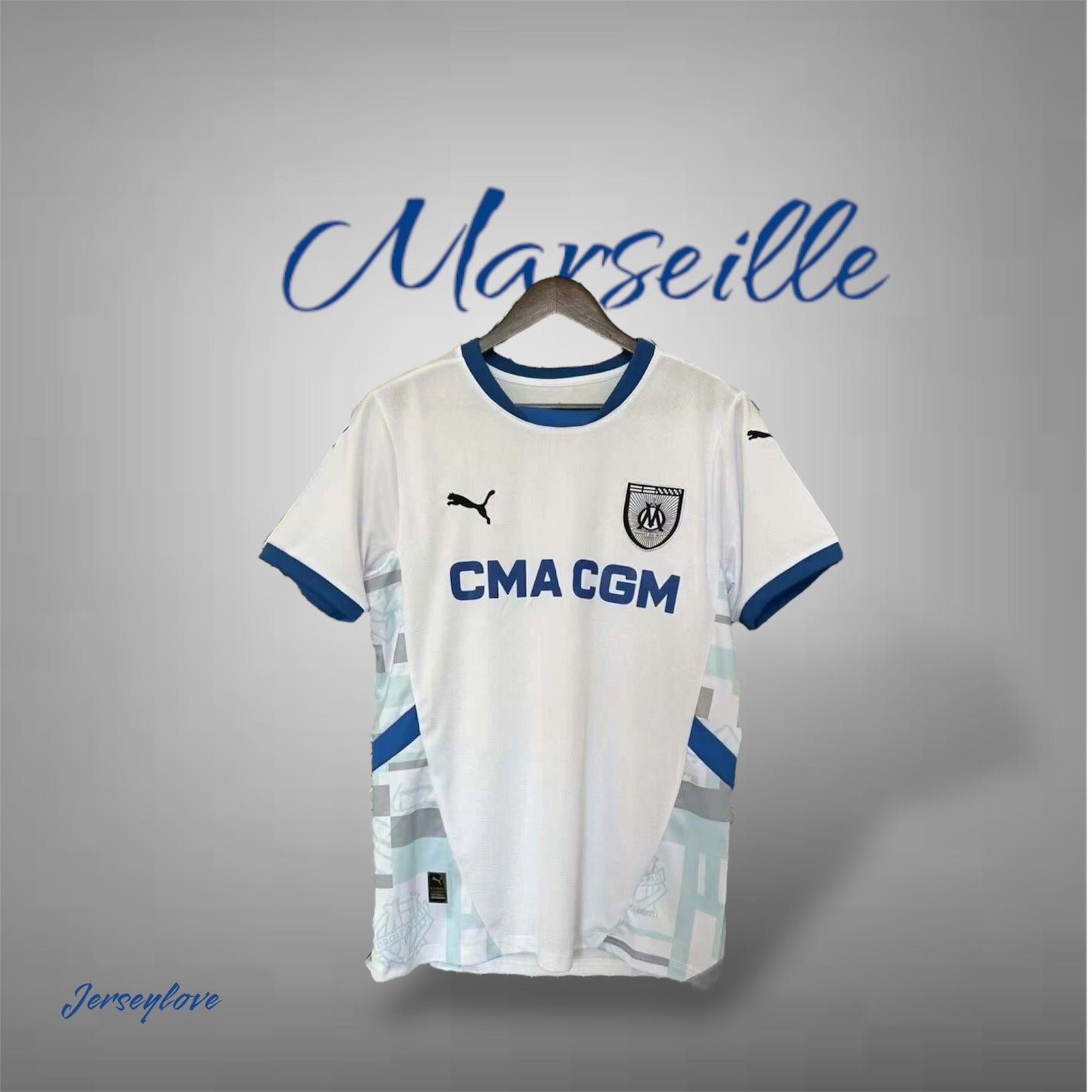 2024/2025 Olympique de Marseille Home Football Shirt