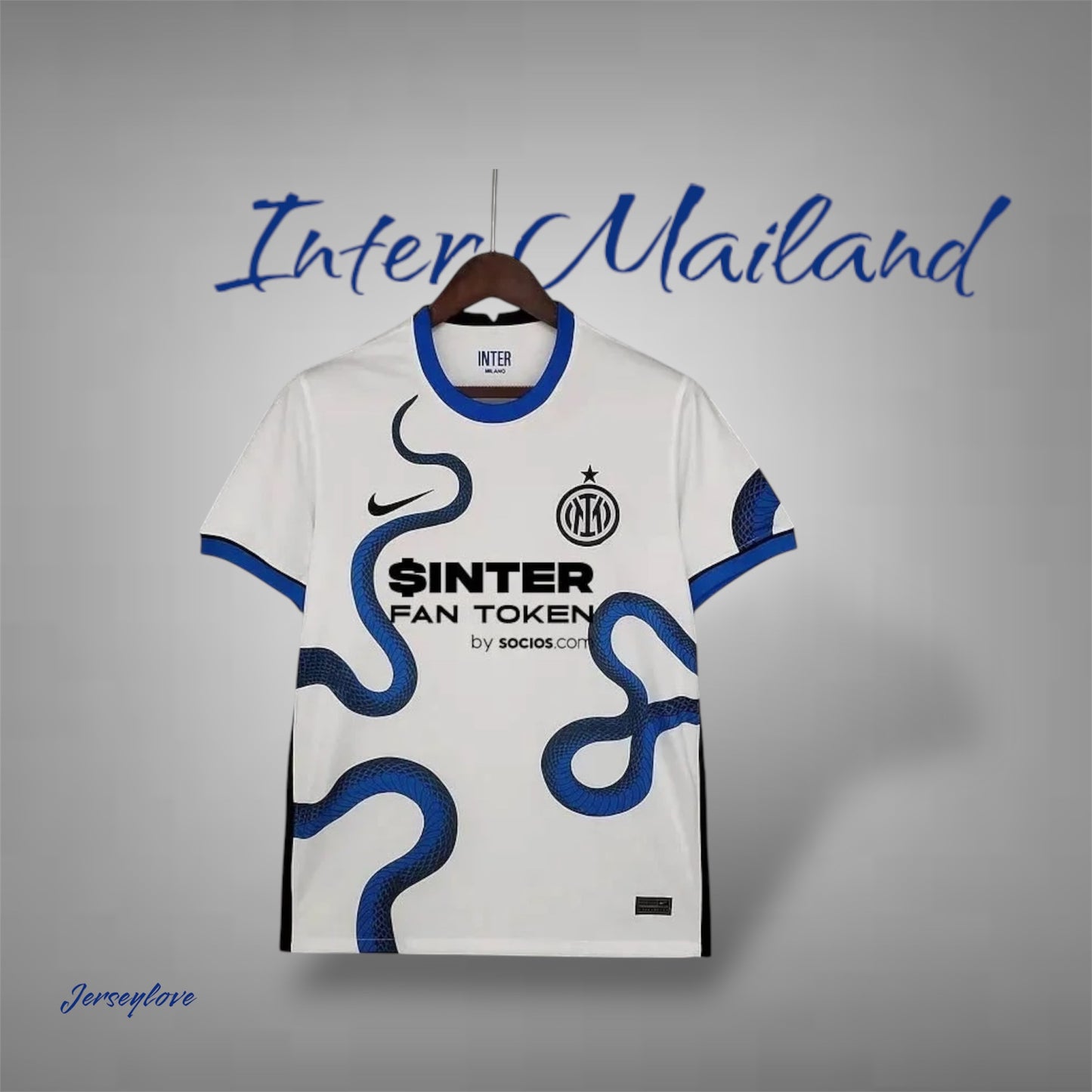 Internazionale Milan football shirt white 2021/2022