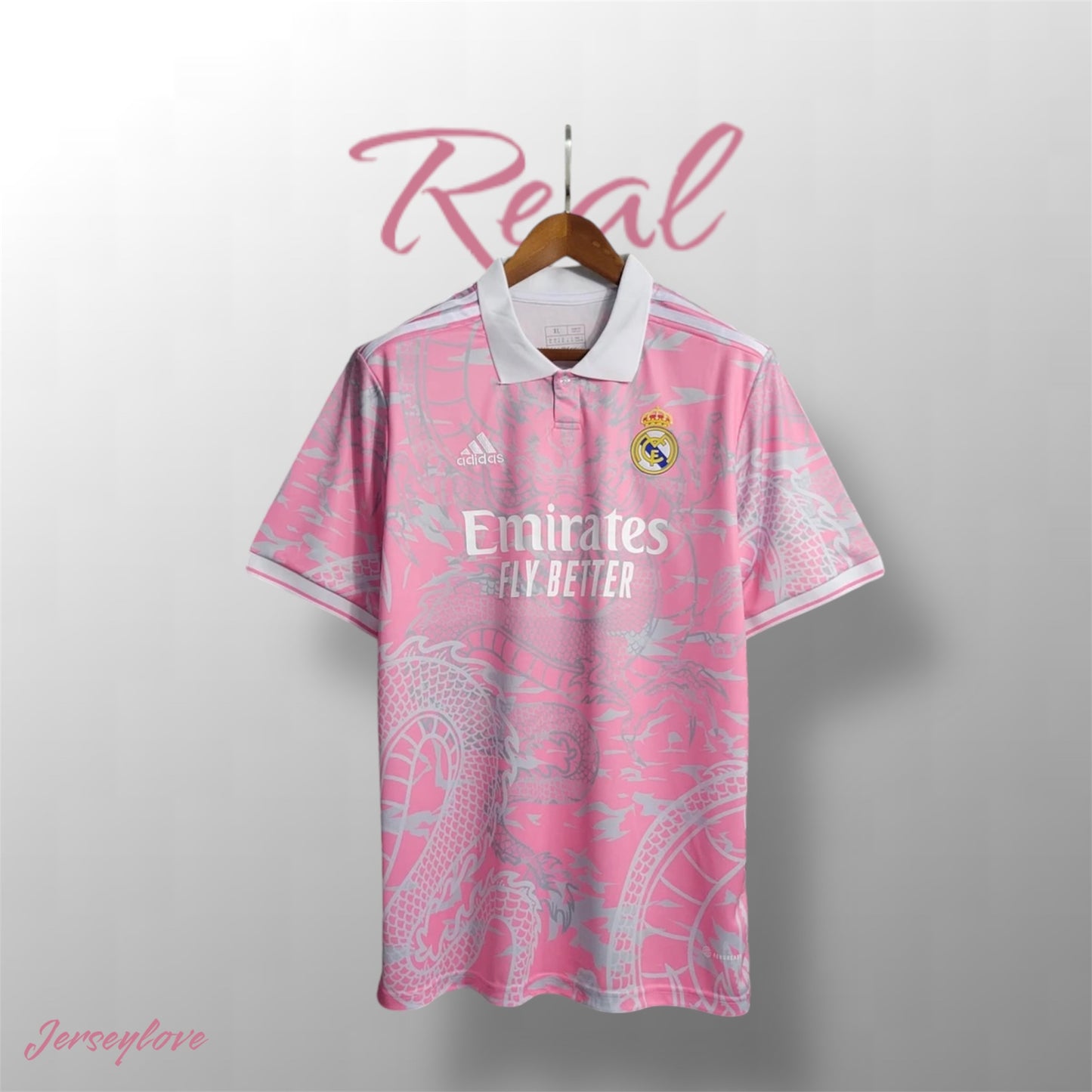 2023/2024 Real Madrid “Chinese Dragon” football shirt in pink