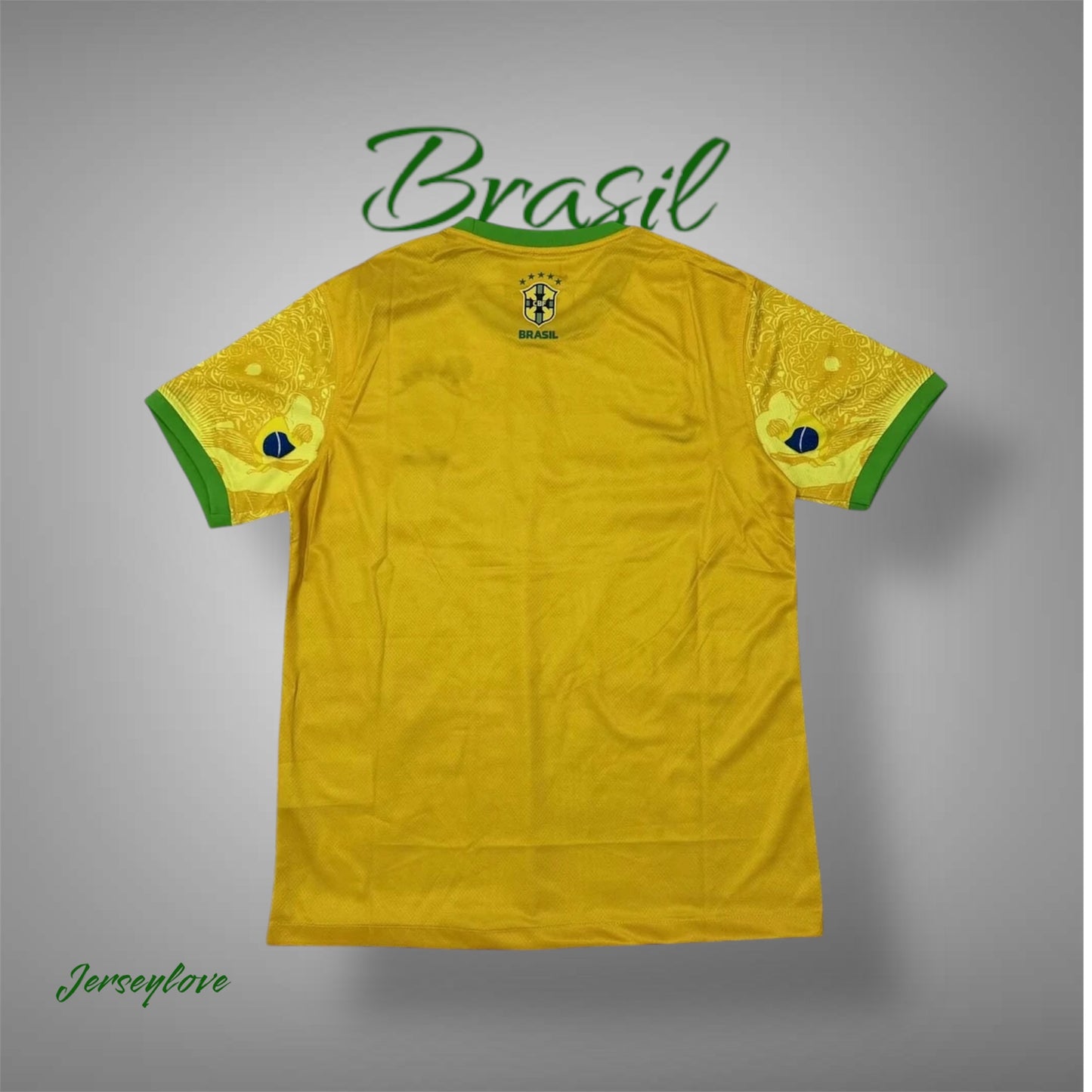 2024 Brazil Special Edition Jesus Yellow Football Shirt