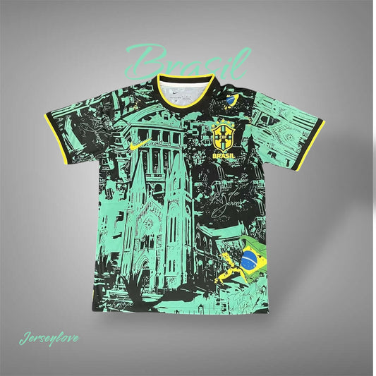 2024 Brazil Special Edition Green Football Shirt