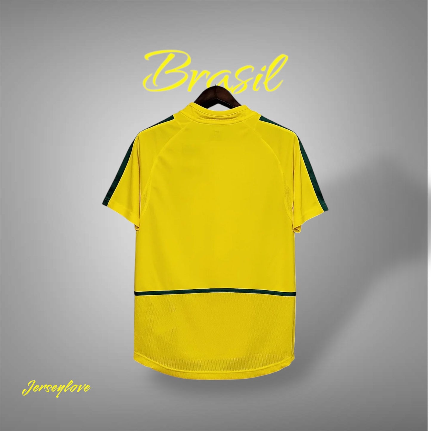 2002 Retro Brazil Football Shirt Home