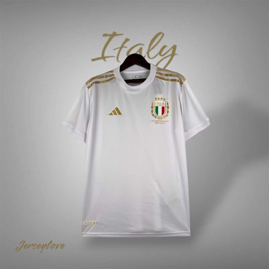 Italy 125th Anniversary White Football Shirt